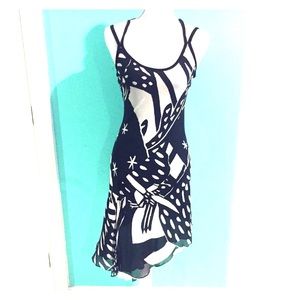 Tufi Duek Printed asymmetrical  Cocktail Dress